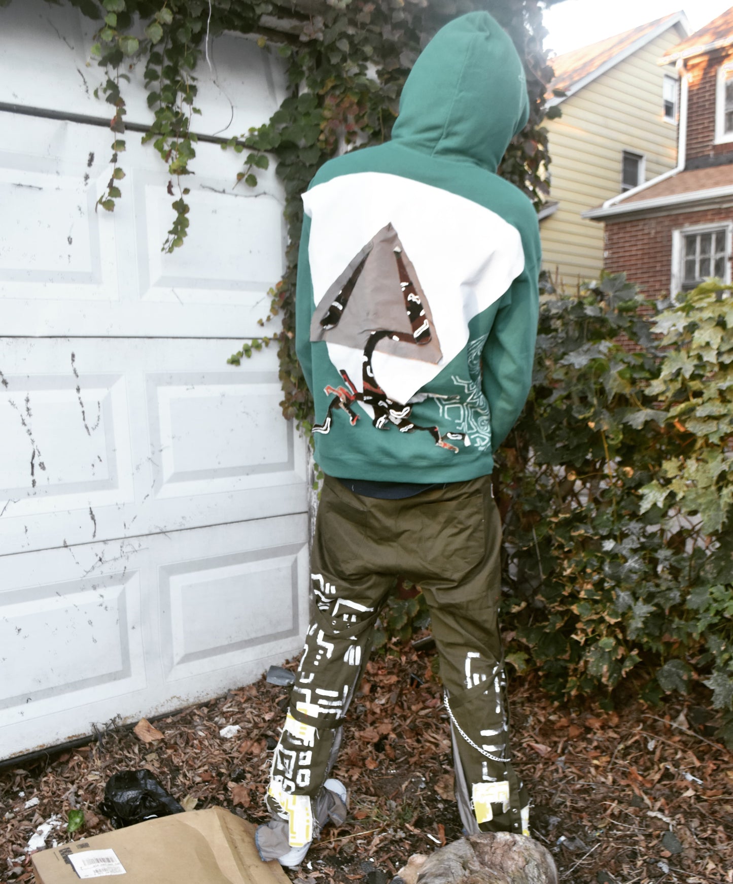 Hooded sweat shirt (GRN)