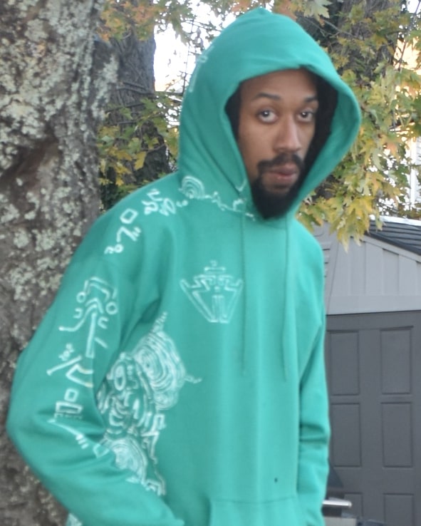 Hooded sweat shirt (GRN)