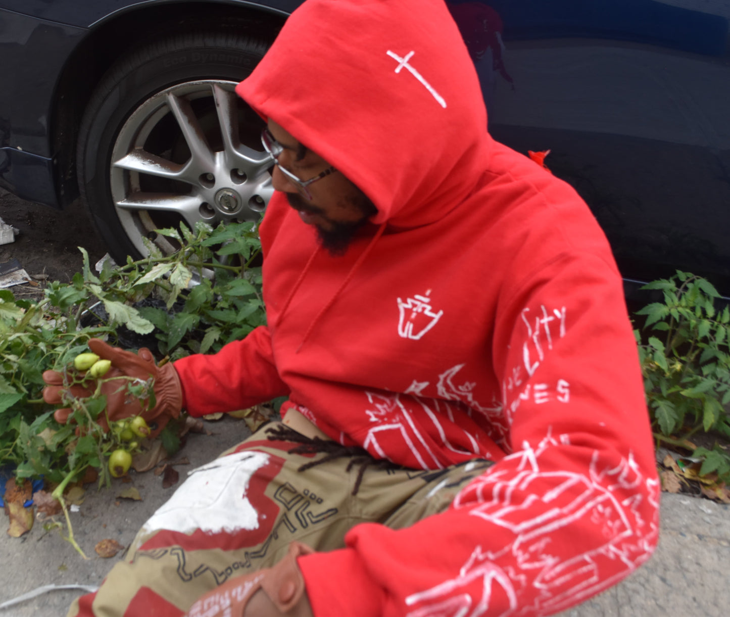Hooded Sweatshirt (RED)
